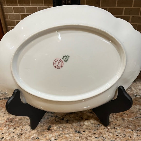 L STRAUS & SONS Limoges & Newyork Flowers Oval Serving Platter - Picture 5 of 6
